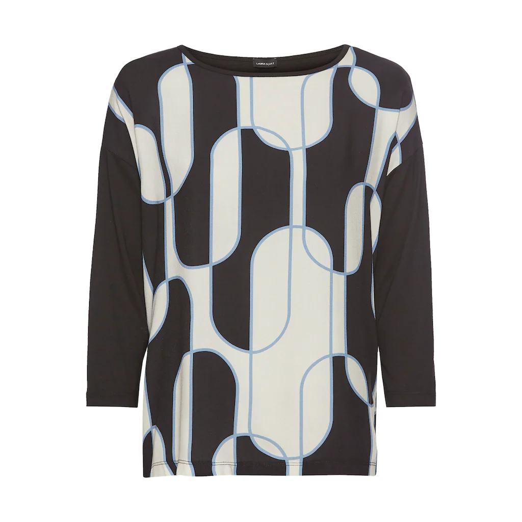 Laura Scott Shirtbluse Mit Alloverprint - NEUE KOLLEKTION