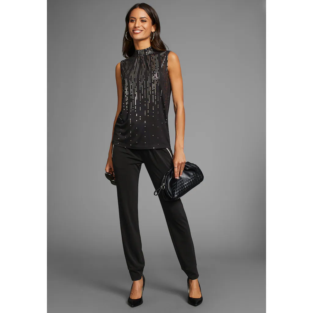 Laura Scott Shirttop Mit Paillettenprint