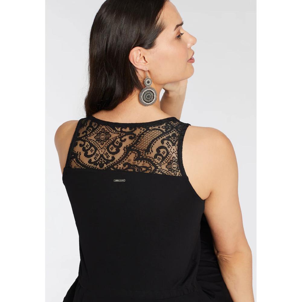 Laura Scott Sommerkleid Mit Spitzenpasse