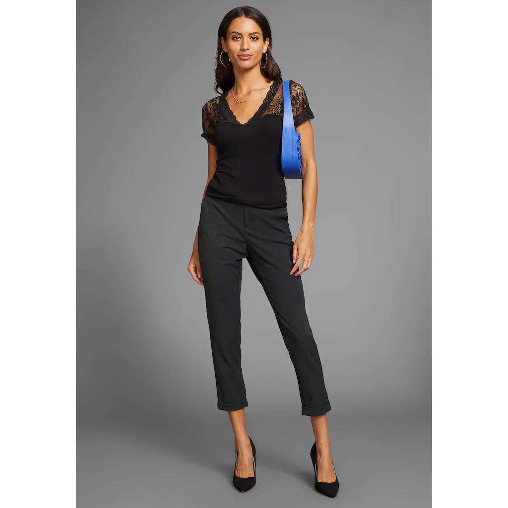 Laura Scott Spitzenshirt Im Lingerie-Look