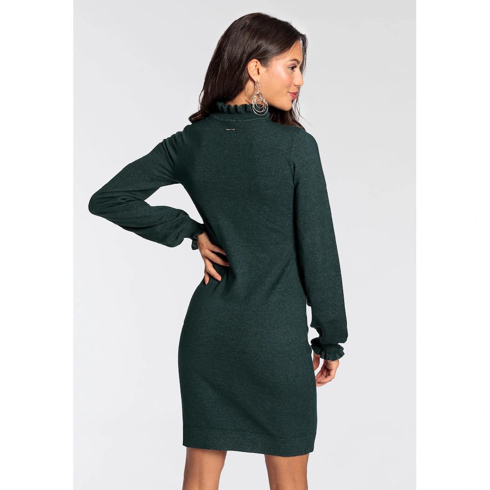 Laura Scott Strickkleid Festlich Lang Feminin Und Figurbetont Aus Viskosemischung