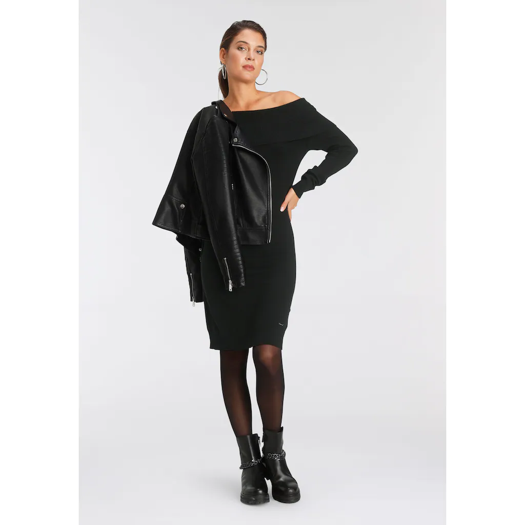 Laura Scott Strickkleid Für Partys Und Cocktail-Events Mini-Länge Elegant Und Festlich