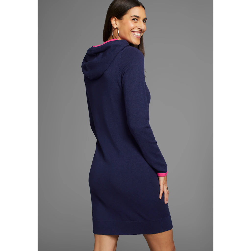 Laura Scott Strickkleid Mit Pinken Farbdetails