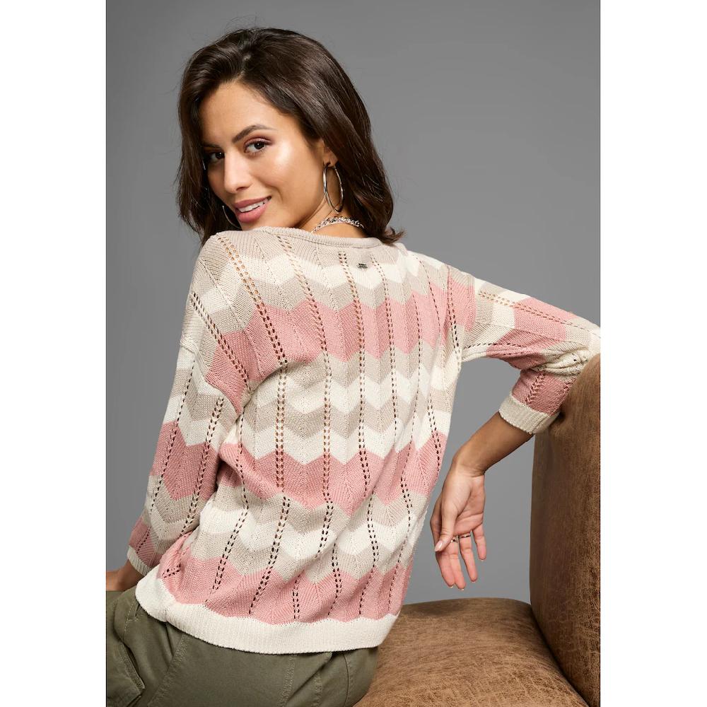 Laura Scott Strickpullover Mit Ajourstrickmuster