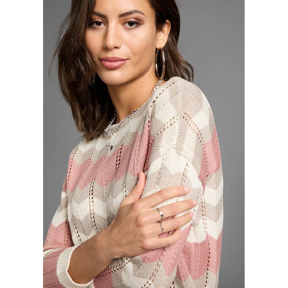 Laura Scott Strickpullover Mit Ajourstrickmuster