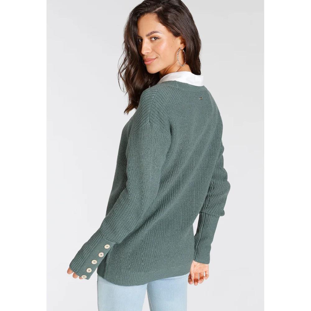 Laura Scott Strickpullover Mit Zierknöpfen