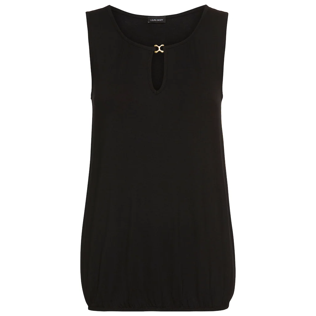 Laura Scott Tanktop mit dezenten Raffungen am Rundhals - NEUE KOLLEKTION