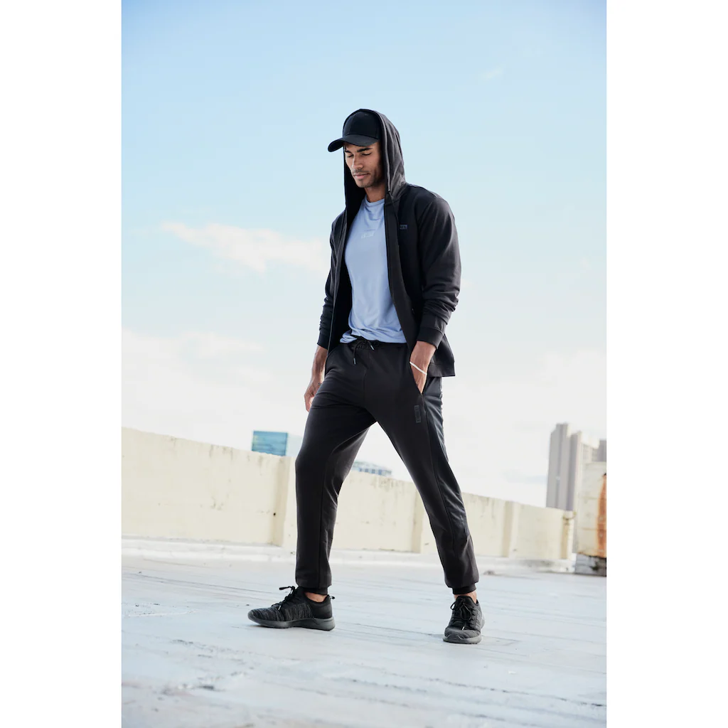 Le Jogger® Kapuzensweatjacke Mit Seitlichen Reißverschlusstaschen