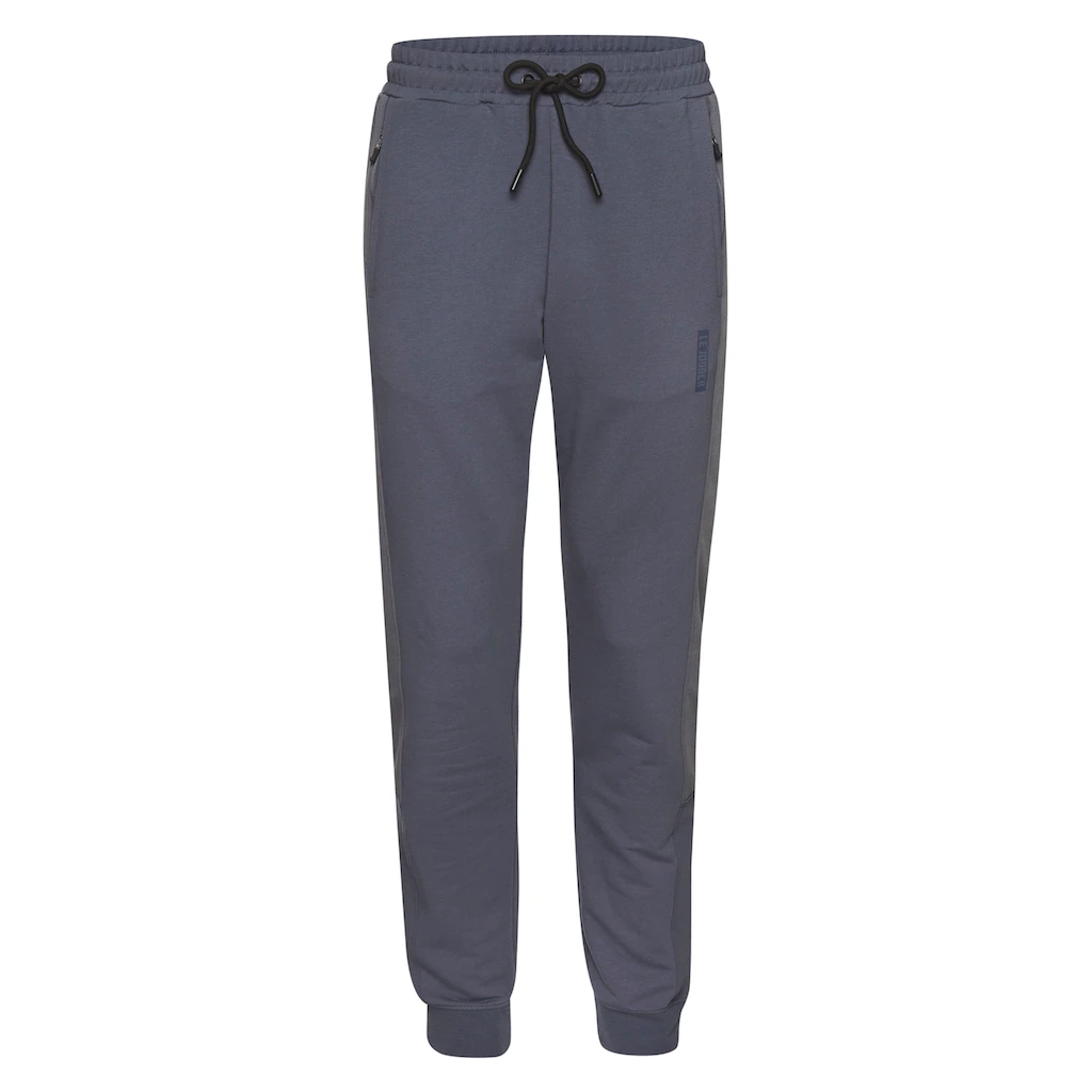 Le Jogger® Sweatpants Mit Farblichen Einsatz Und Reißverschlusstaschen ▷ Für