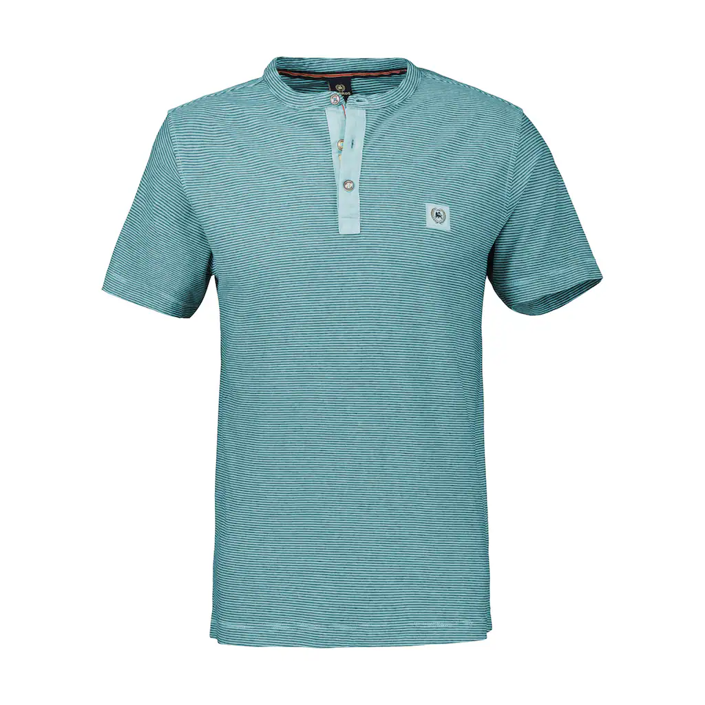 LERROS Henleyshirt »LERROS Herren Serafino-Shirt gestreift« ▷ bestellen