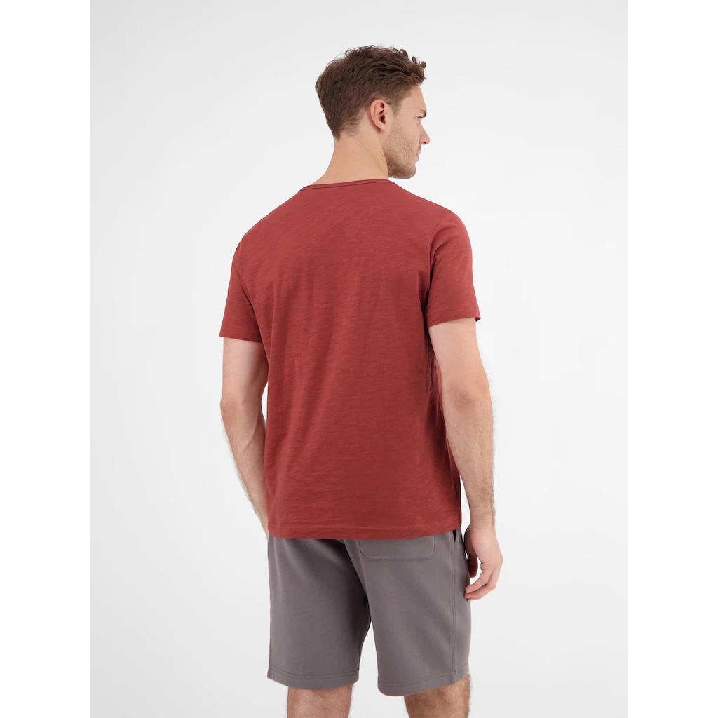 LERROS Henleyshirt »LERROS Serafino-Shirt In Unifarbener Strukturware« ▷ Für