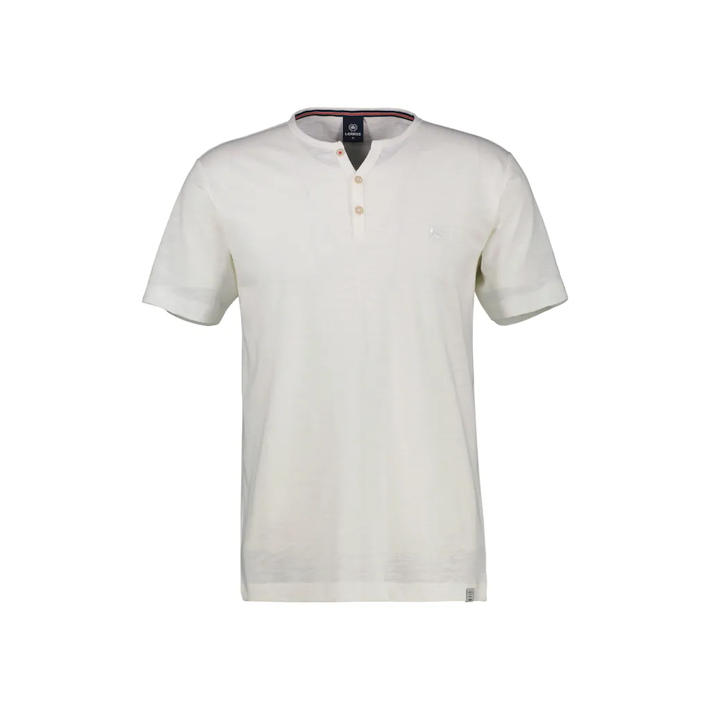 LERROS Henleyshirt »LERROS Unifarbenes Serafino-Shirt in Großen Größen« ▷ für