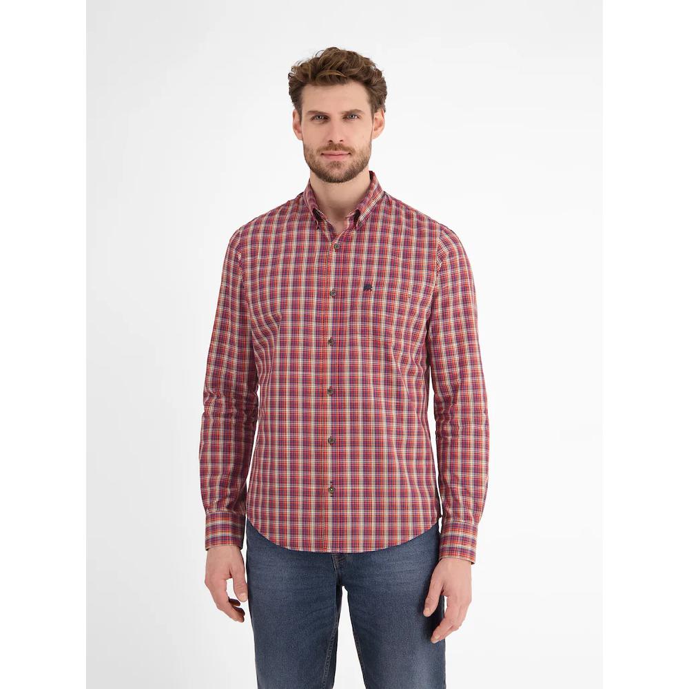 LERROS Karohemd »LERROS Kariertes Herrenhemd Mit Button-down-Kragen« ▷ Kaufen
