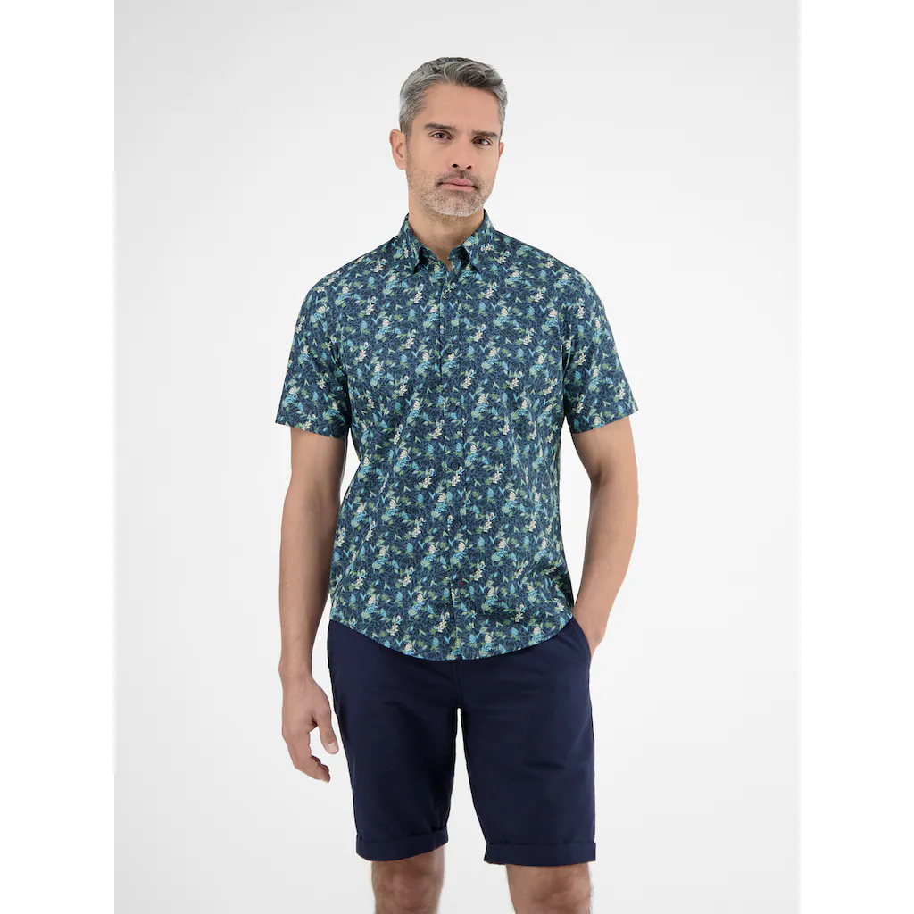 LERROS Kurzarmhemd »LERROS Herren Halbarmhemd Floral Bedruckt« ▷ Für