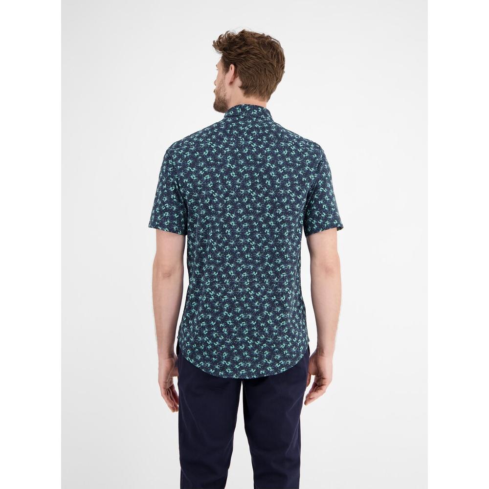 LERROS Kurzarmhemd »LERROS Herren Jerseyhemd Floral Gemustert«