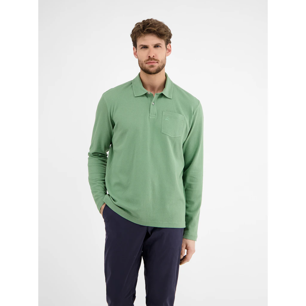 LERROS Langarm-Poloshirt mit Logo Stickerei ▷ bestellen