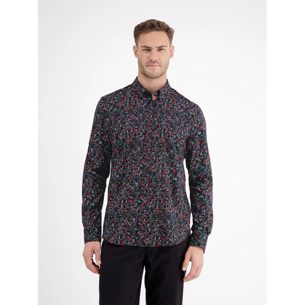 LERROS Langarmhemd »LERROS Floral-bedrucktes Herrenhemd Mit Stretchanteil« ▷ Kaufen