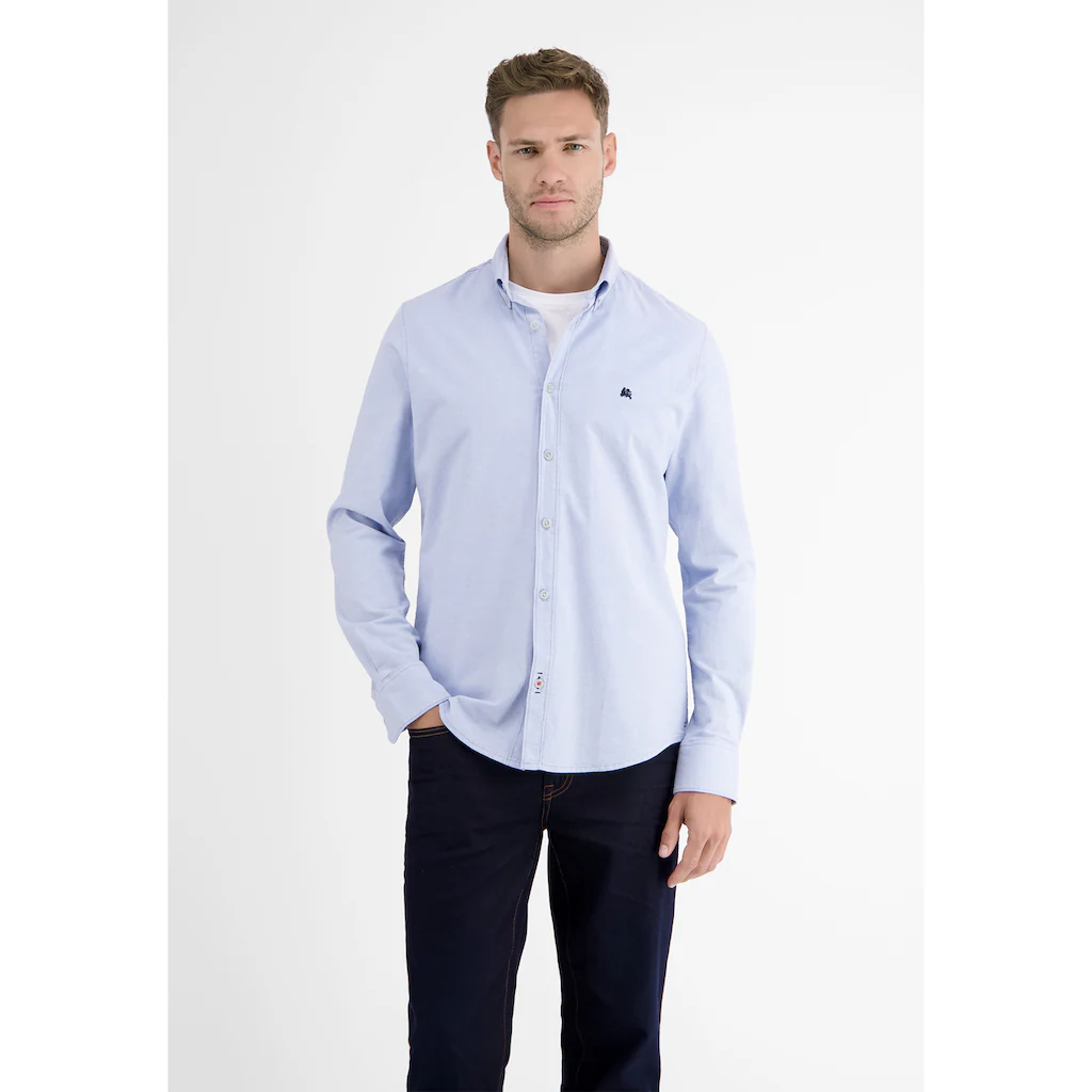 LERROS Langarmhemd »LERROS Oxfordhemd Unifarben« ▷ Kaufen