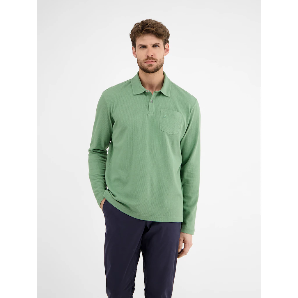 LERROS Langarmshirt »LERROS Herren Langarmpolo In Waffel-Piqué« ▷ Bestellen