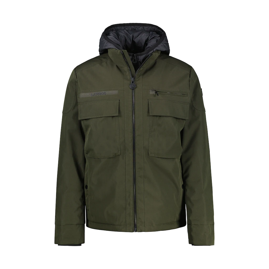 LERROS Outdoorjacke »LERROS Fieldjacket mit Kapuze gefüttert« mit Kapuze Wasser- und windabweisend atmungsaktiv ▷ kaufen