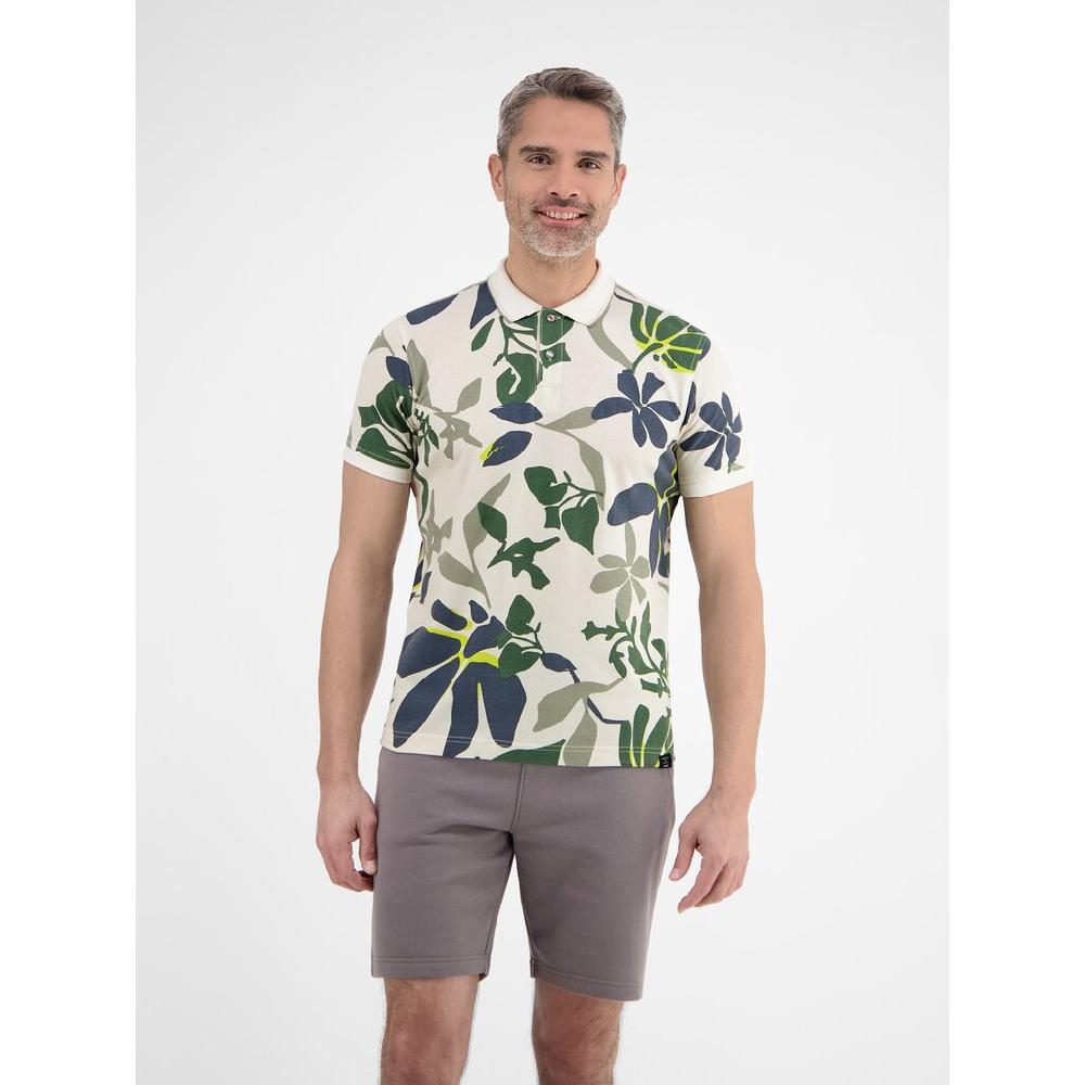LERROS Poloshirt »LERROS Poloshirt Sommerlich-floral Gemustert«