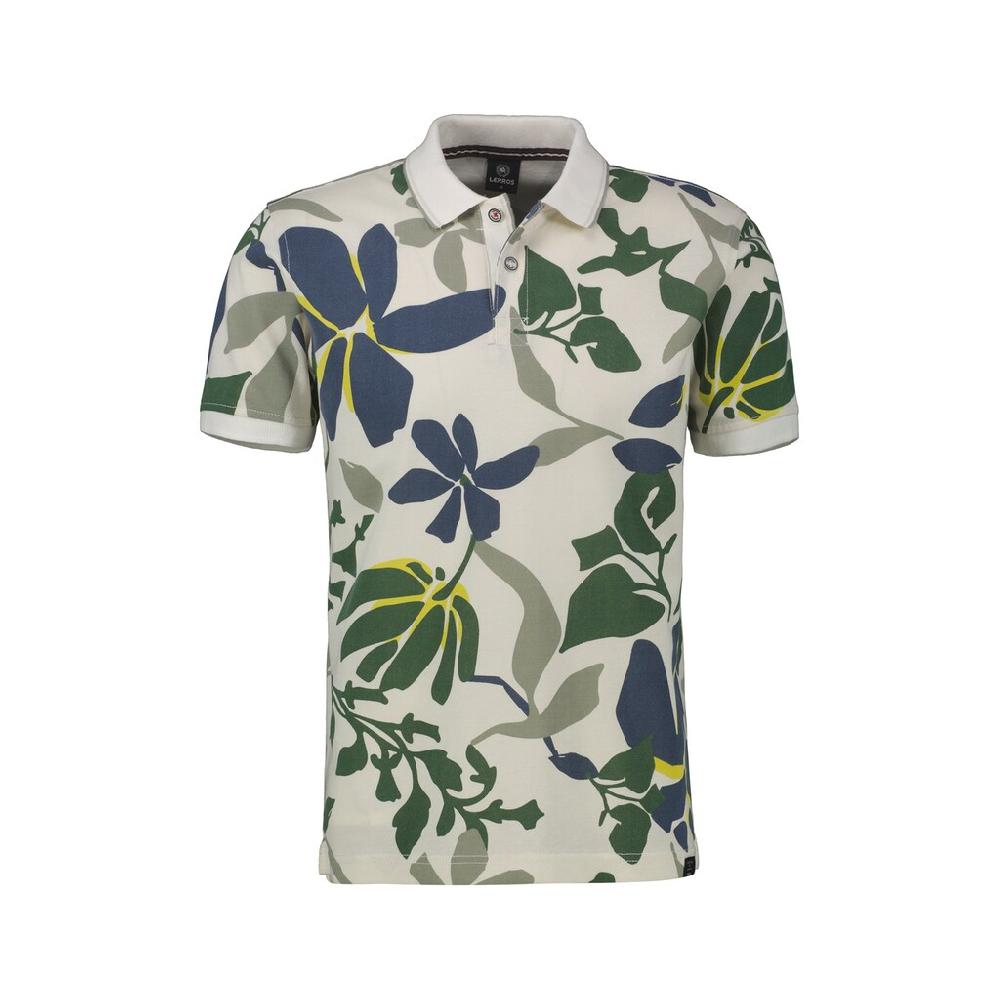 LERROS Poloshirt »LERROS Poloshirt sommerlich-floral gemustert«