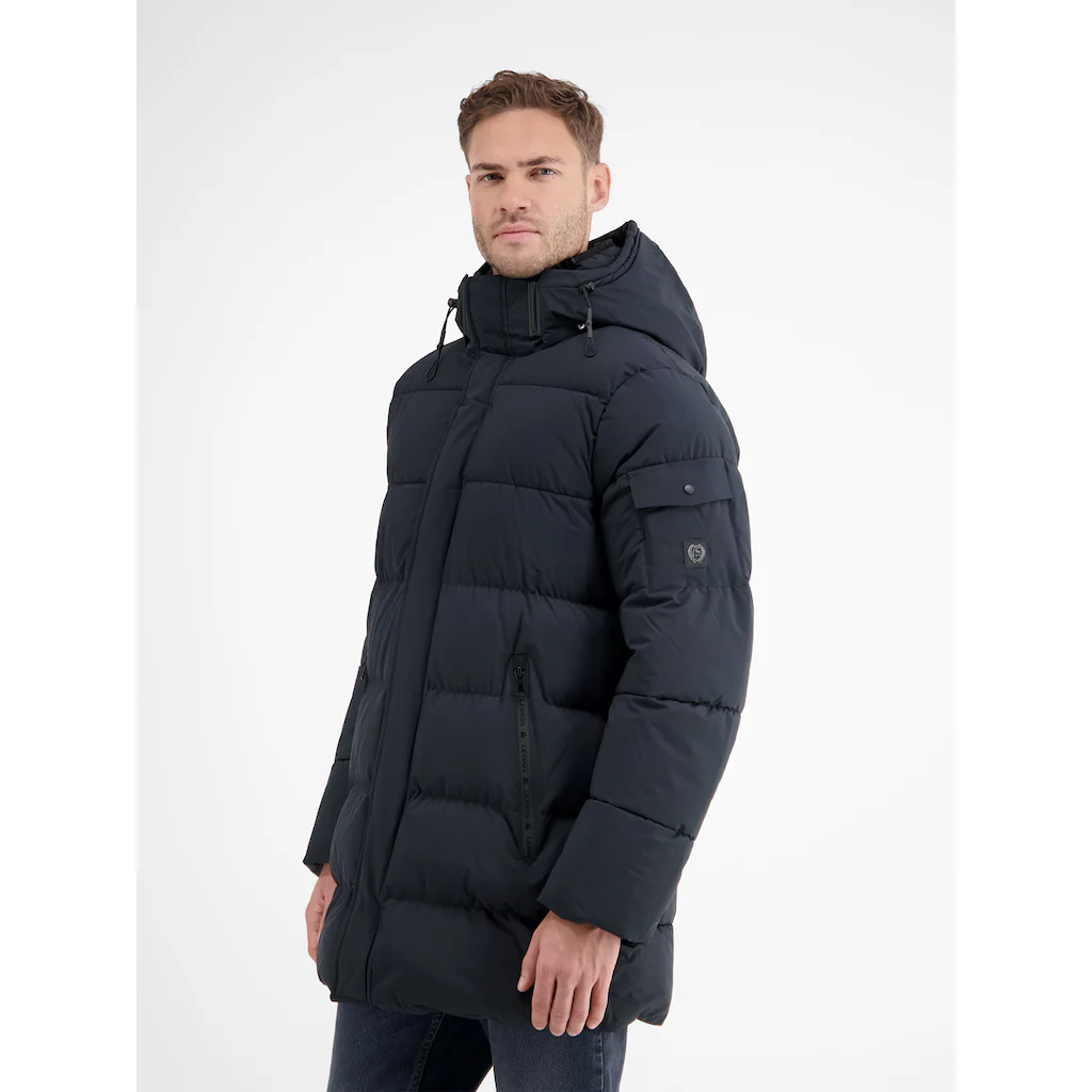 LERROS Steppjacke »LERROS Warm Gefütterte Steppjacke Mit Abnehmbarer Kapuze« Mit Kapuze Wasser- Und Windabweisend Atmungsaktiv ▷ Für