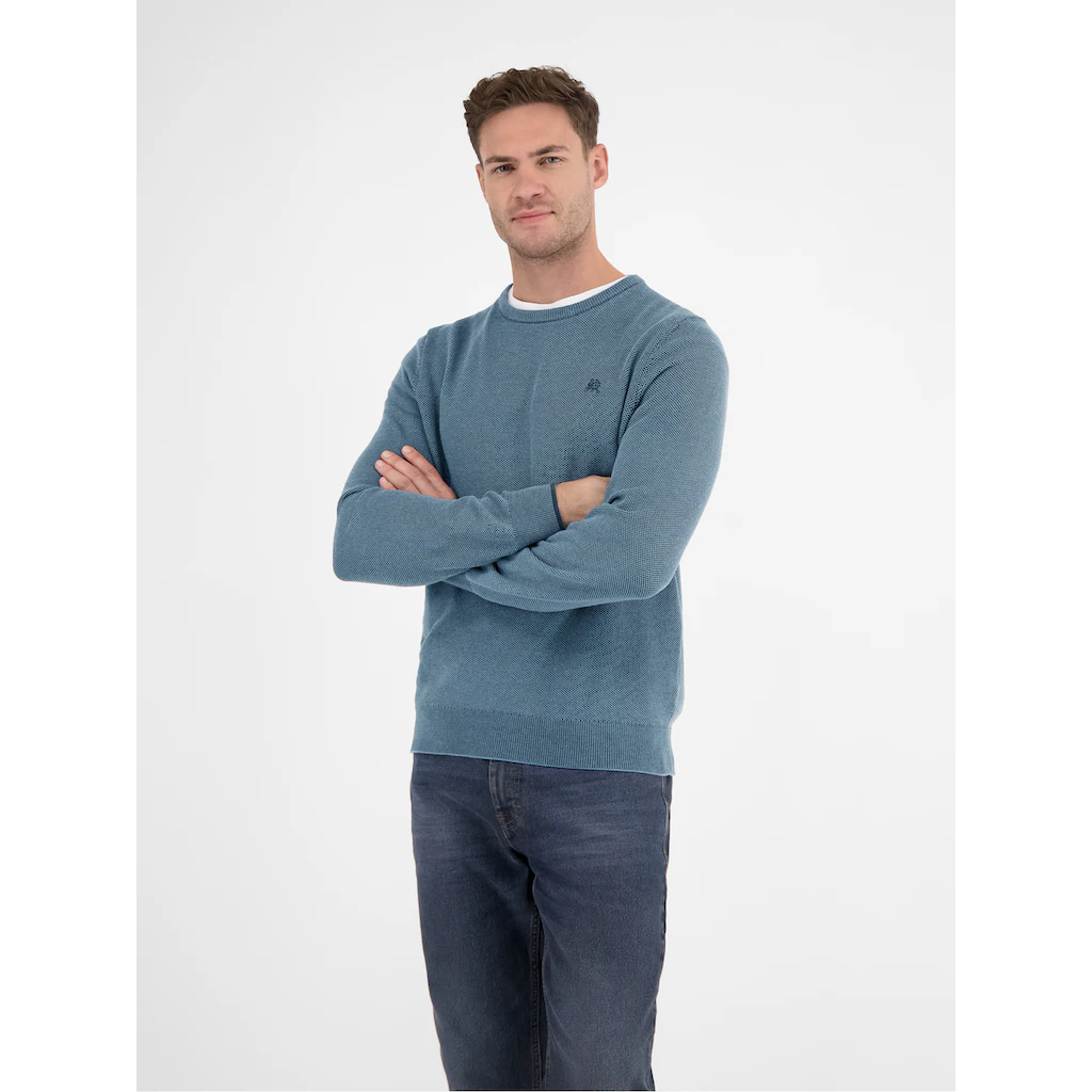 LERROS Strickpullover »LERROS Leichter Strickpullover Mit Schmaler Rippstruktur« ▷ Bestellen