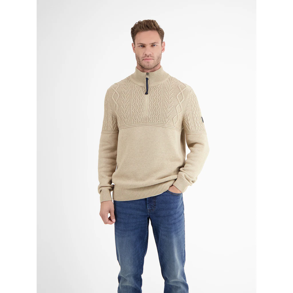 LERROS Strickpullover »LERROS Stricktroyer Mit Cable-Muster« ▷ Kaufen