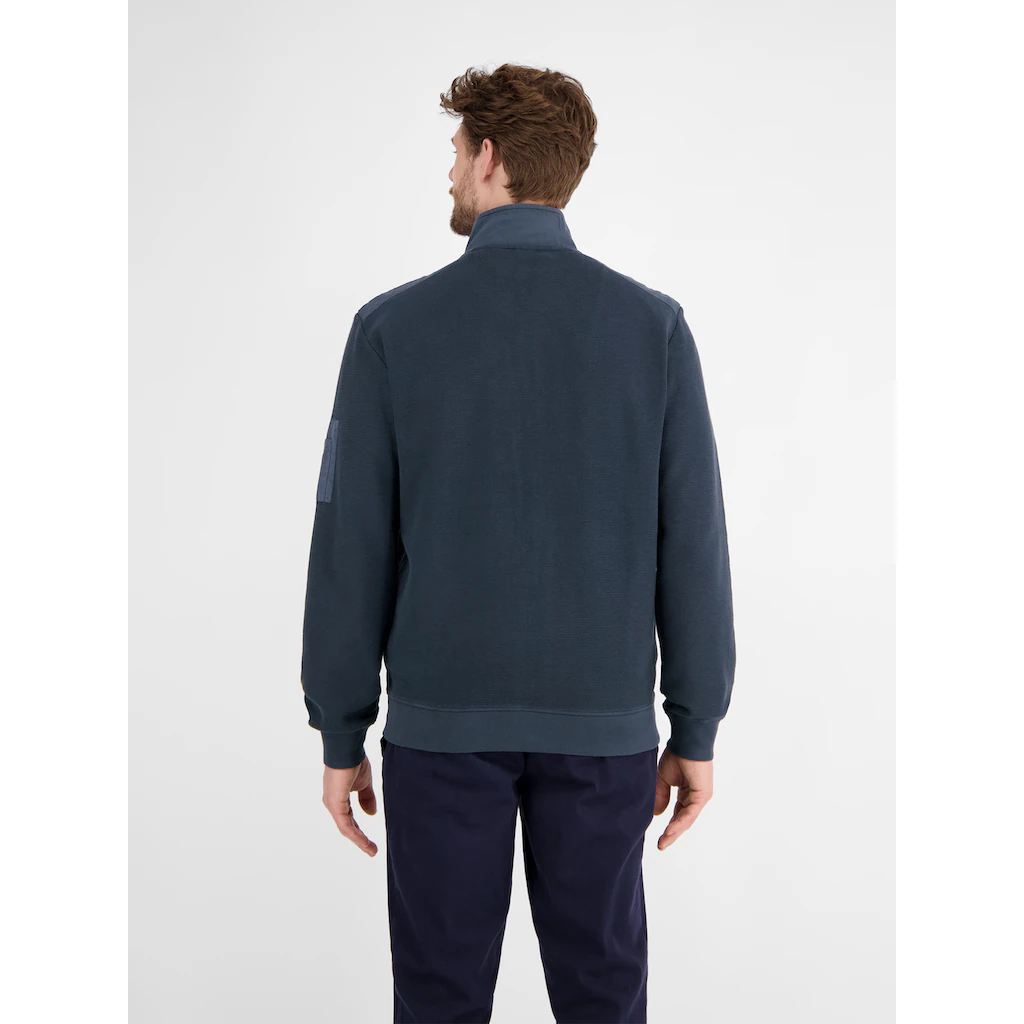 LERROS Sweatjacke »LERROS Sweatjacke In Zig-Zag-Struktur«
