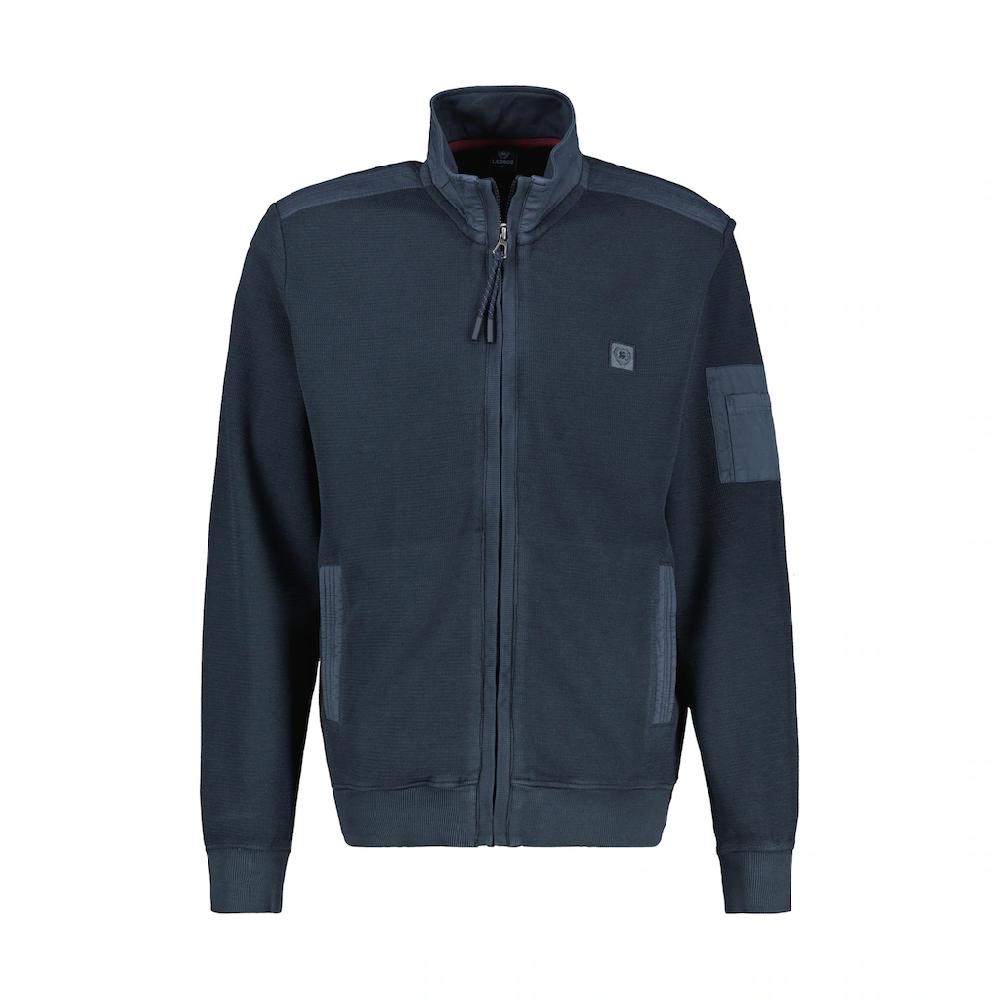 LERROS Sweatjacke »LERROS Sweatjacke in Zig-Zag-Struktur«