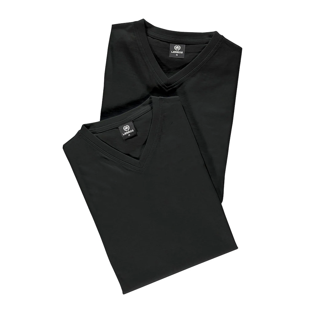 LERROS T-Shirt »LERROS Doppelpack T-Shirt V-Neck in Premium Baumwollqualität« ▷ für