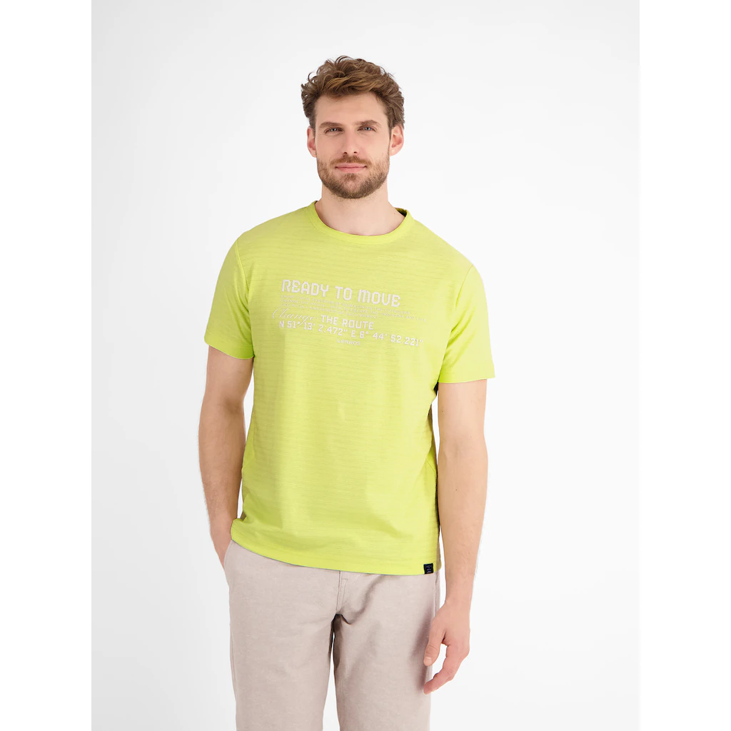LERROS T-Shirt »LERROS T-Shirt In Strukturqualität« ▷ Für