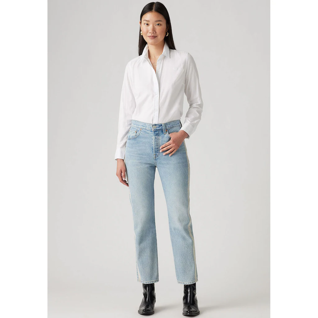 Levi's® 7/8-Jeans »501 CROP« Mit Glitzerdetails An Seitennähten