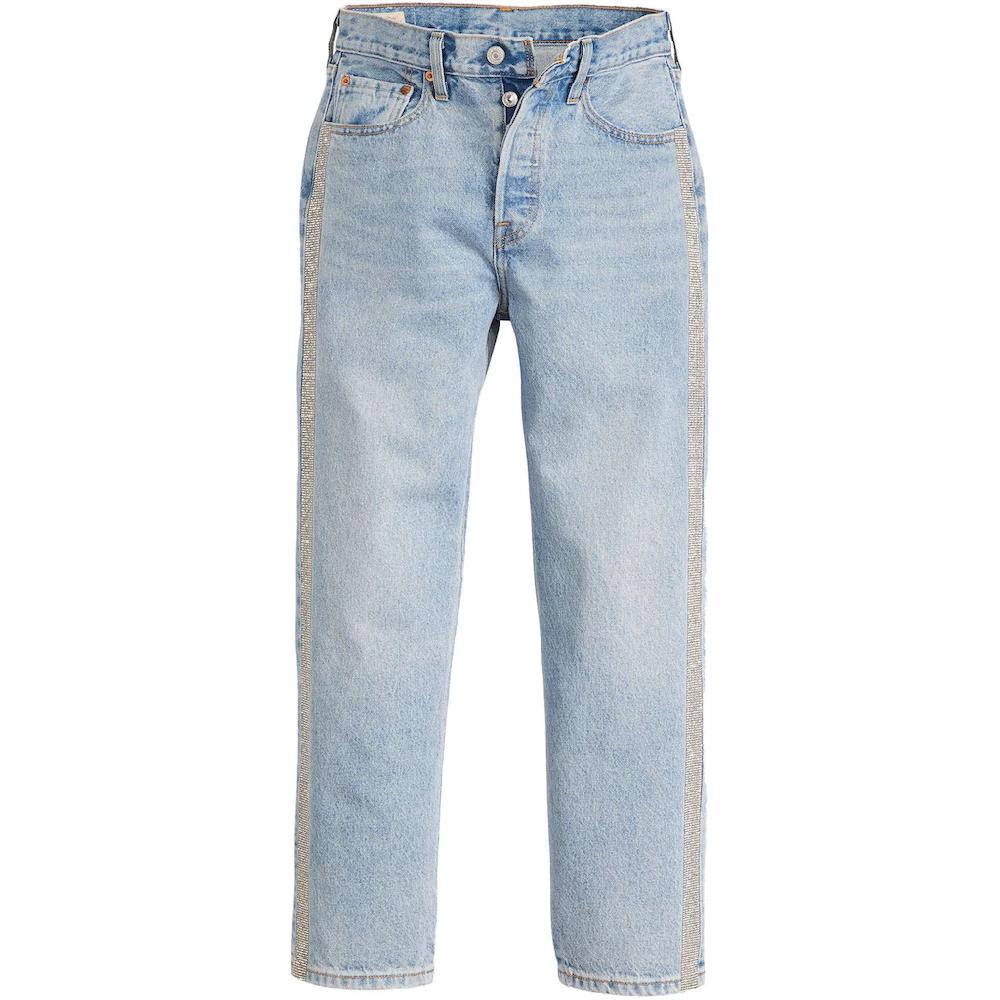 Levi's® 7/8-Jeans »501 CROP« Mit Glitzerdetails An Seitennähten