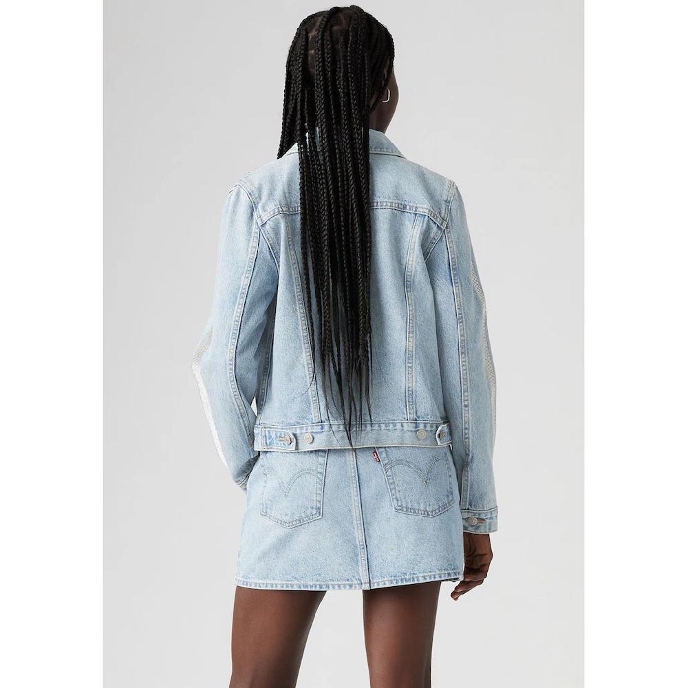 Levi's® Jeansjacke »ORIGINAL TRUCKE« Mit Glitzerdetails An Ärmeln