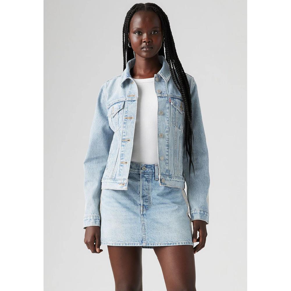 Levi's® Jeansjacke »ORIGINAL TRUCKE« mit Glitzerdetails an Ärmeln