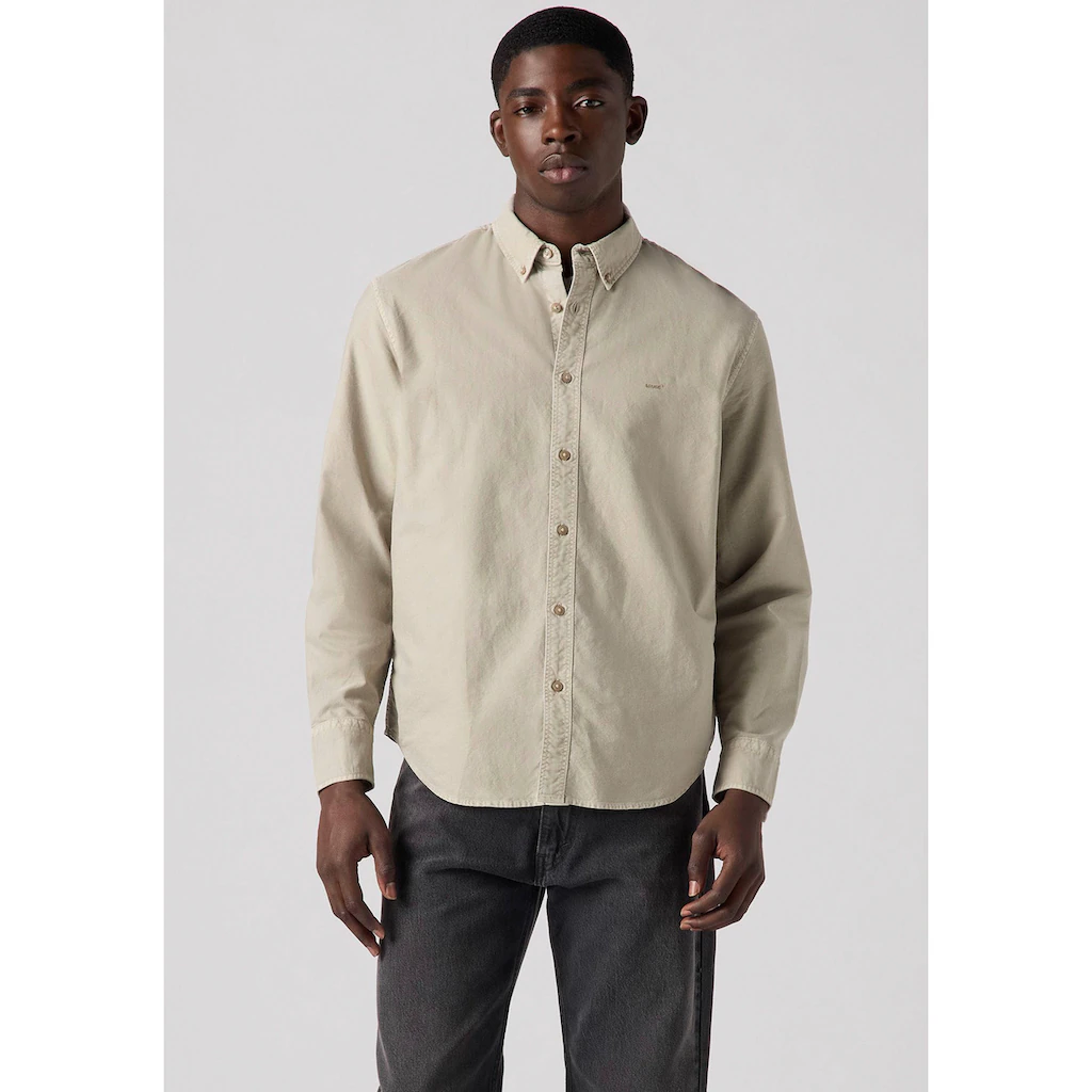 Levi's® Langarmhemd »AUTHENTIC BUTTON DOWN« Mit Ton-in-Ton Logostickerei Auf Der Brust ▷ Kaufen