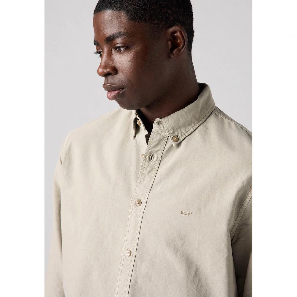 Levi's® Langarmhemd »AUTHENTIC BUTTON DOWN« Mit Ton-in-Ton Logostickerei Auf Der Brust ▷ Kaufen