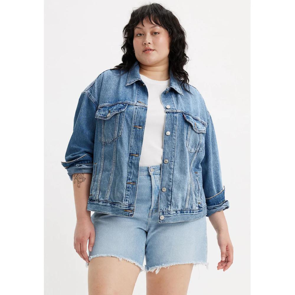 Levi's® Plus Jeansjacke »TRUCKER« in leichter Used-Waschung bestellen