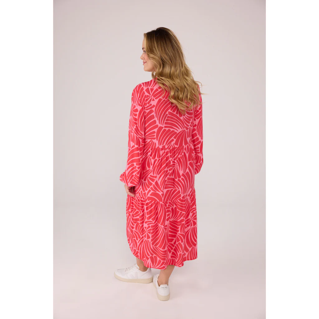 Lieblingsstück Blusenkleid »EaraL« Mit Stufenvolant Allover Print