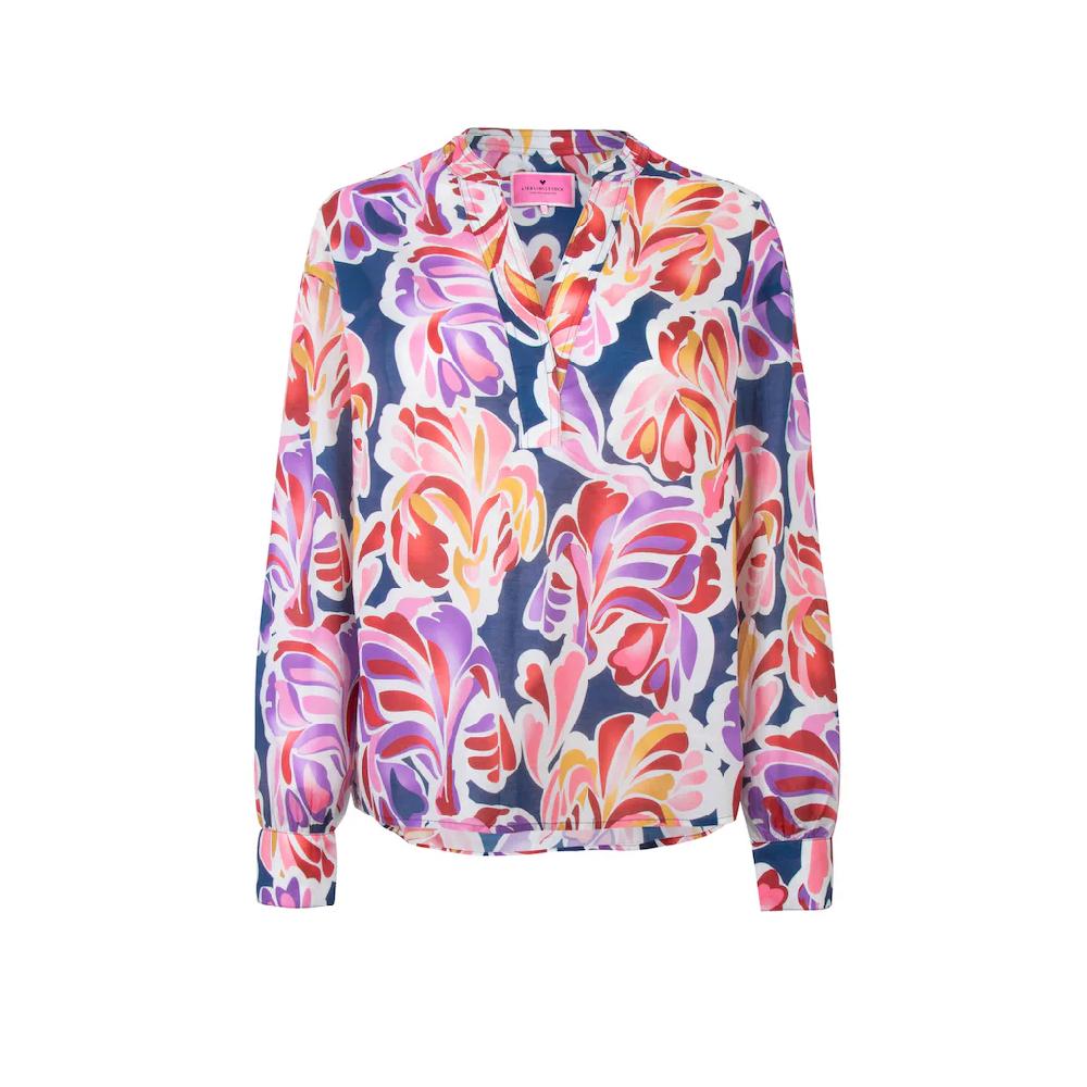 Lieblingsstück Klassische Bluse »EdanaL« mit allover Print V-Ausschnitt