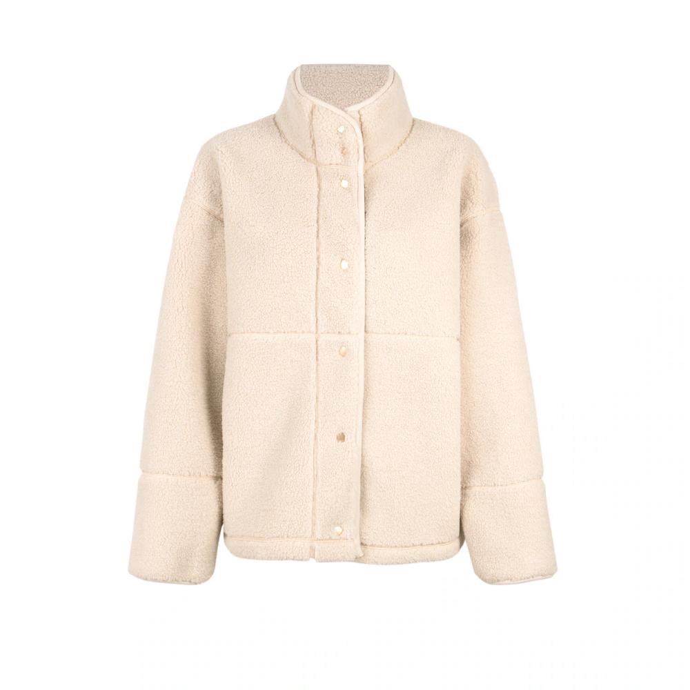 Lieblingsstück Plüschjacke Ohne Kapuze Mit Stehkragen