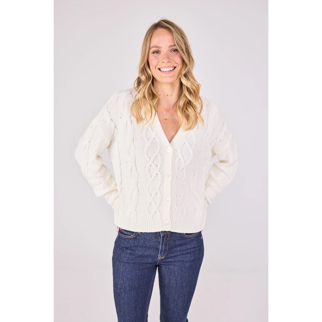 Lieblingsstück Strickjacke »AlysanneL« mit Zopfmuster