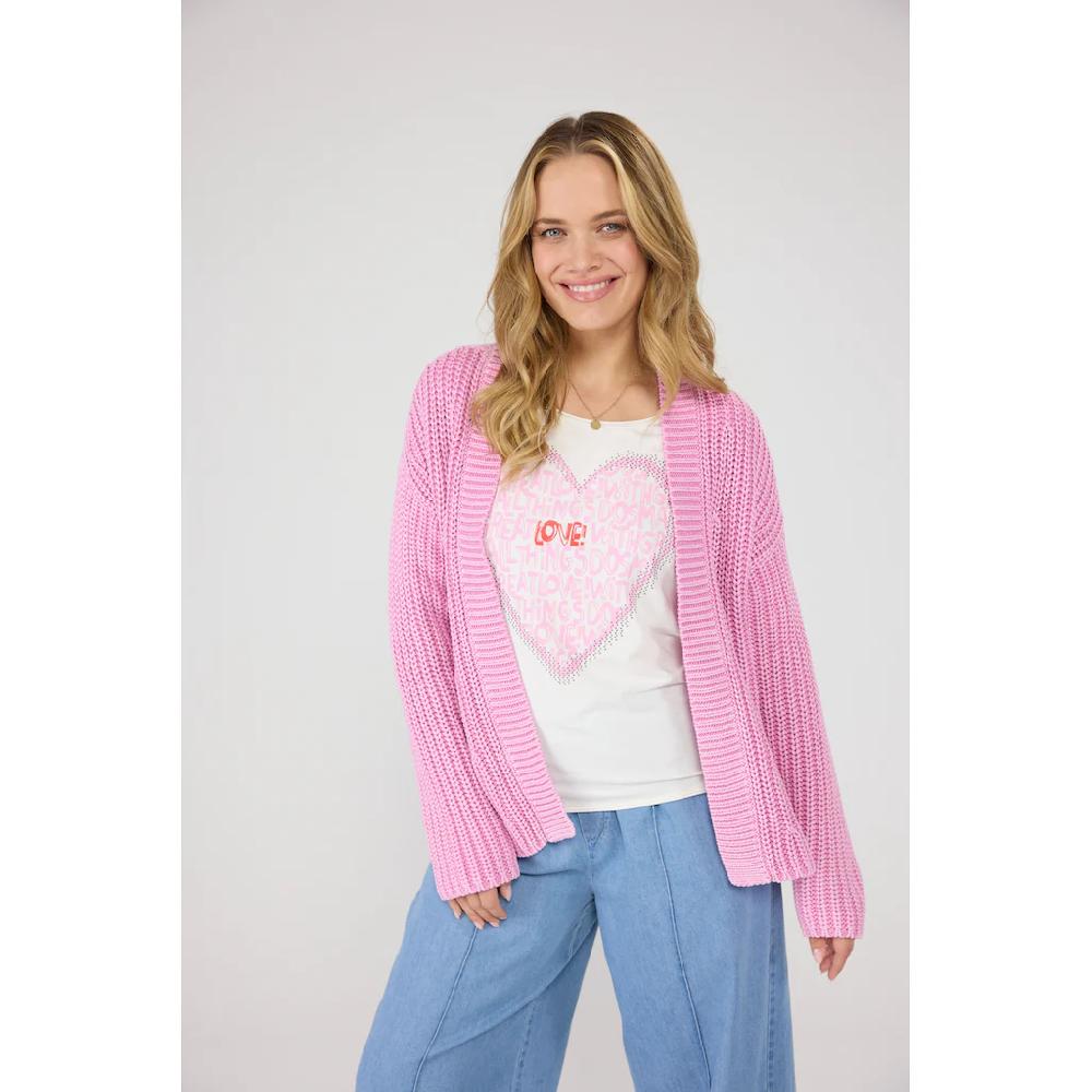 Lieblingsstück Strickjacke »AnielaL« ohne Verschluss