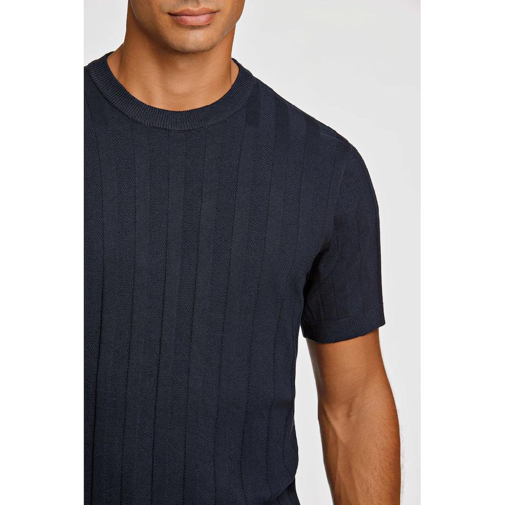 LINDBERGH Kurzarmpullover Mit Struktur-Muster