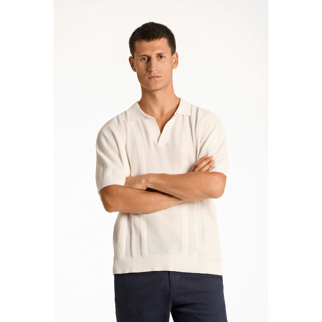 LINDBERGH Kurzarmpullover mit Struktur-Muster