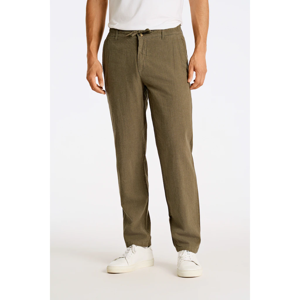 LINDBERGH Leinenhose mit Gummizug und Kordel