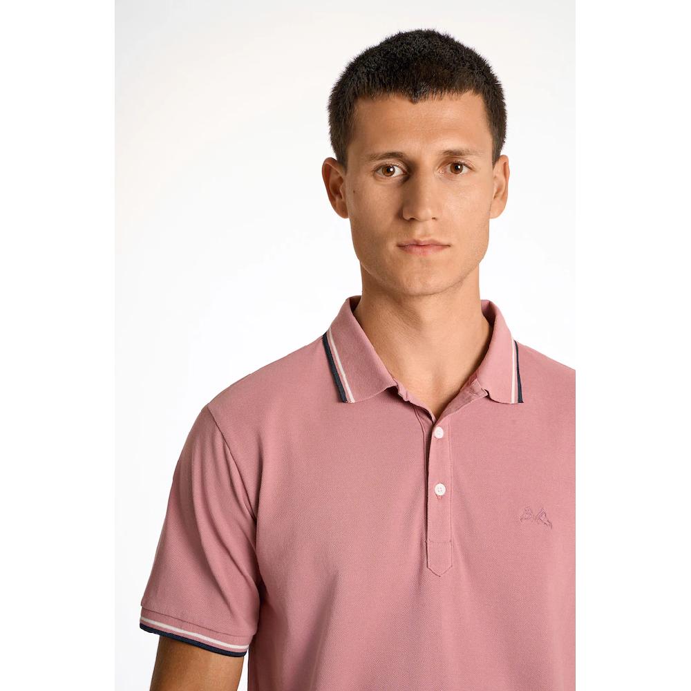 LINDBERGH Poloshirt Mit Logo-Stickerei Und Abgesetzten Bündchen