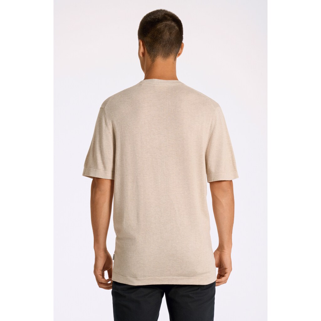 LINDBERGH Strickpullover Halbarm Feiner Viskosemix